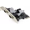 Internal Serial Adapter GEMBIRD SPC-22 PCIe RS-232 Low-profile, WCH382, 16000 Kbit/s, 67×120×20 mm, black