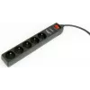 Gembird SPF5-C-10 Surge Protector Black 5 AC Outlet(s) 250 V 3 M