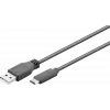 Wentronic goobay - USB Cable - USB-C (M) to USB Type A (M) - USB 3,1 Gen 2 3 A - 50cm - Round - Black (41073)