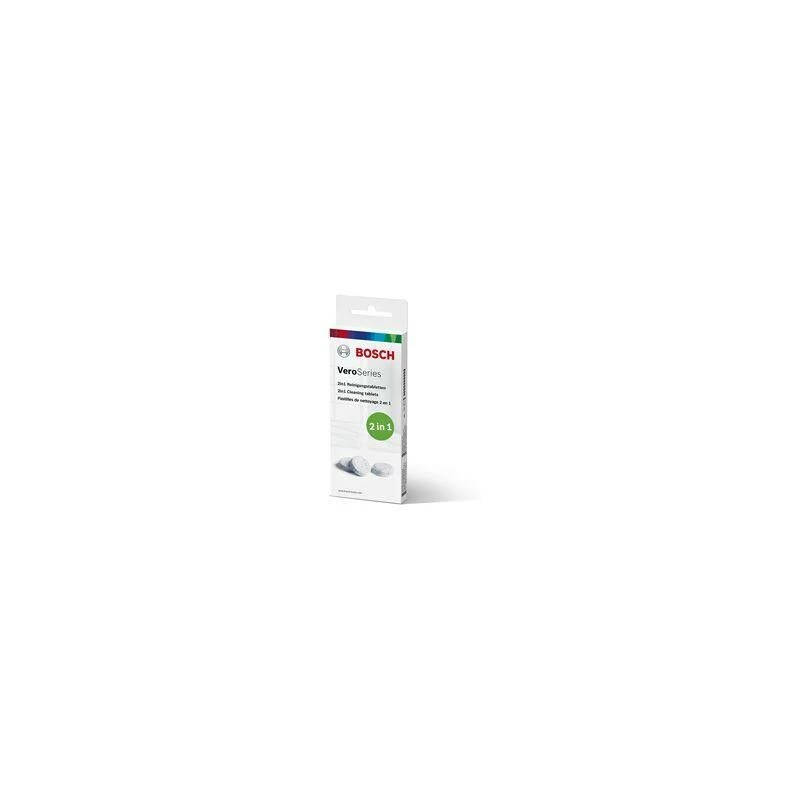 Cleaning tablet Bosch TCZ8001A — white, pack of 10, cleaning tablet for household appliances