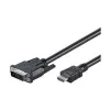 Goobay | DVI-D/HDMI cable, nickel plated | 50580 | DVI-D male Single-Link (18+1 pin) | HDMI male (type A) | 2 m