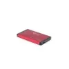 Gembird EE2-U3S-2-R - Festplatte - SATA - 6,35 cm (2.5) - 3.0 - Rot - Aluminium (EE2-U3S-2-R)