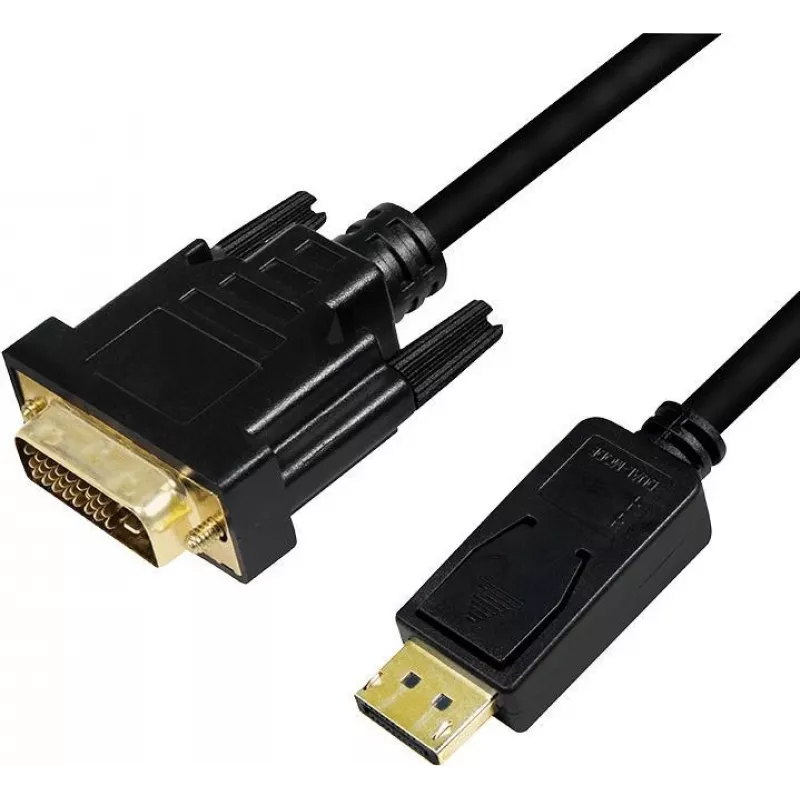 Video cable adapter LogiLink CV0132 DisplayPort to DVI 3m Black