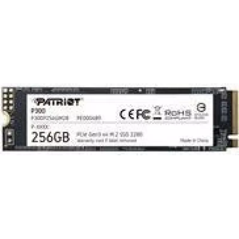 M.2 NVMe SSD PATRIOT P300 256GB — M.2 2280, Read 1700 MB/s, Write 1100 MB/s