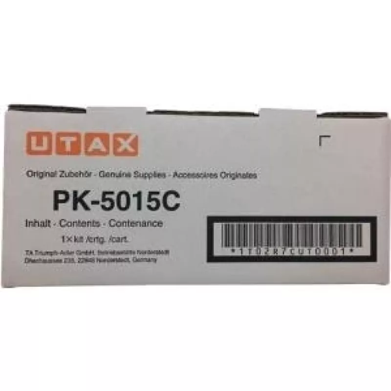 Utax 1T02R7CUT0/PK-5015C Toner-kit Cyan. 3K Pages ISO/IEC 19752 for TA