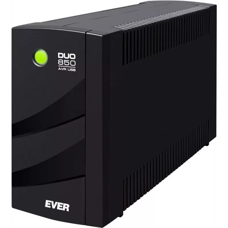 EVER DUO 850 AVR USB - UPS - AC 230 V - 550 Watt - 850 VA - Single-phase - 2 X Bleisure 5 Ah - USB - Output sockets: 6