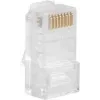 LANBERG RJ-45 cable connector PLU-5000, U/UTP (UTP) shielding, translucent white, pack of 100