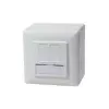 LogiLink NP0035A Socket-outlet RJ-45 Metallic, White