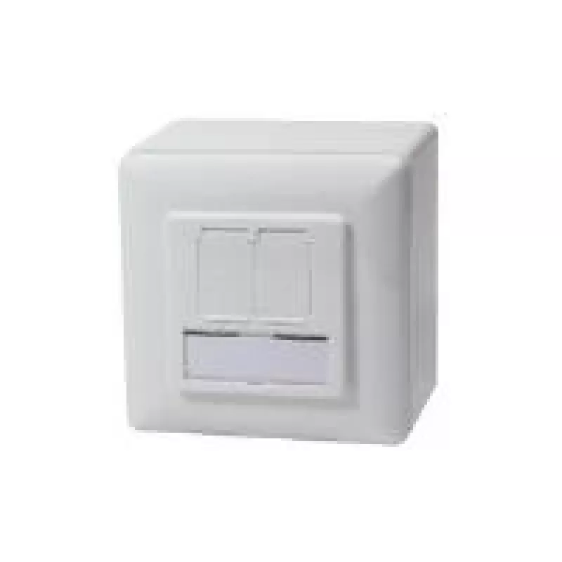 LogiLink NP0035A Socket-outlet RJ-45 Metallic, White