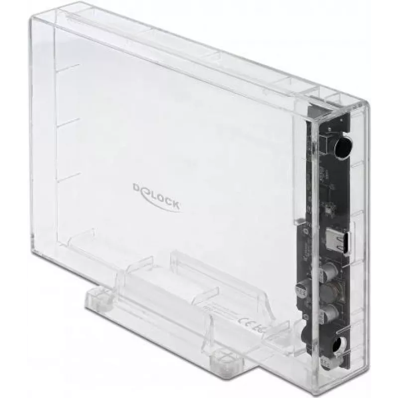 HDD/SSD enclosure DeLOCK 42623 Transparent 2.5/3.5 inch