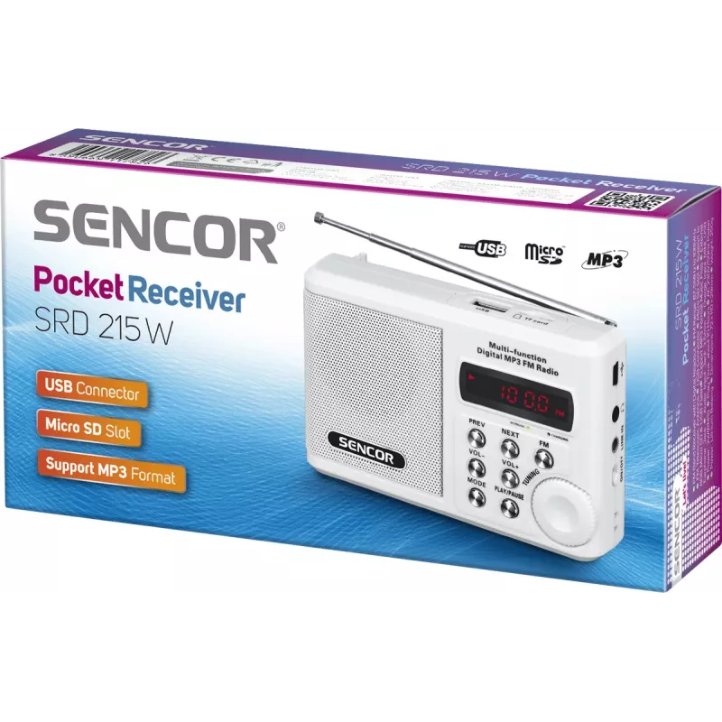 Portable radio SRD 215 W MP3, USB, SD