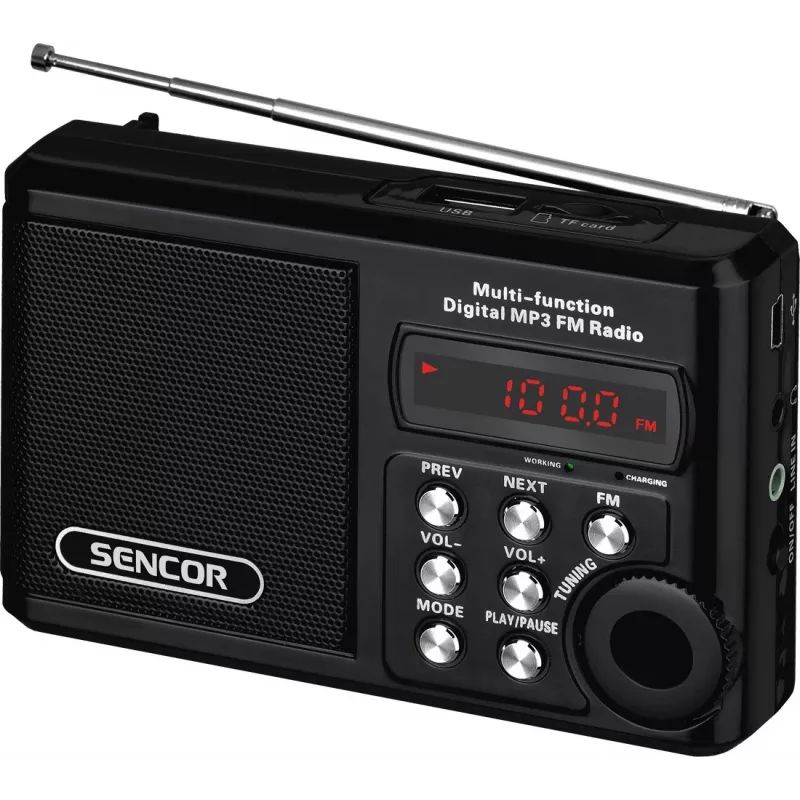 Portable radio SRD 215 B MP3, USB, SD