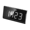 Clock radio SENCOR SRC 340 — FM clock radio with 1.8 inch white LED display, red 180° projection, dual alarm, 10 FM presets, battery back-up