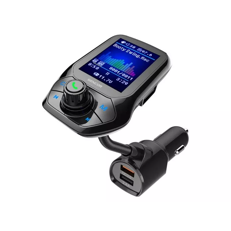 Sencor SWM 5858 BT Car FM Transmitter, Bluetooth, MP3, USB, microSD