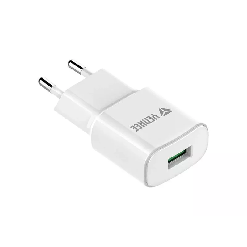 USB wall charger YENKEE YAC 2023WH 18W 3A Quick Charge 3.0