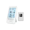 Sencor SWS 3000 W Charging Case Weather Station with Wireless Sensor, White