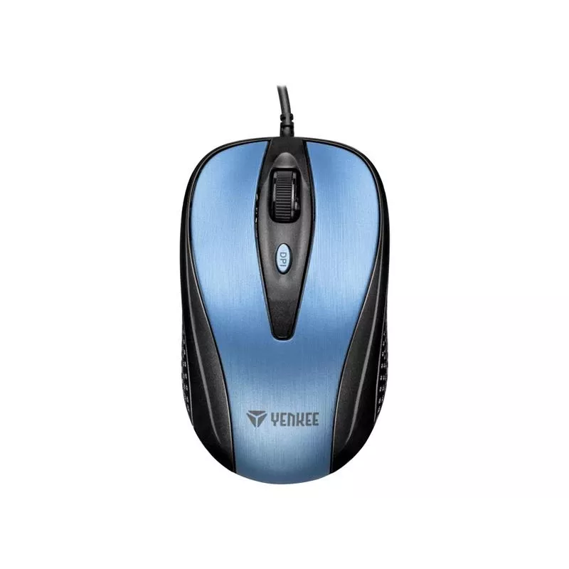 USB wired mouse, 4 buttons, optical, symmetrical, Blue