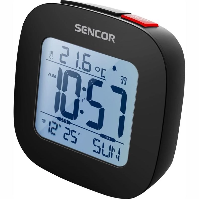 Sencor SDC 1200 B Zegar Z Budzikiem, Black