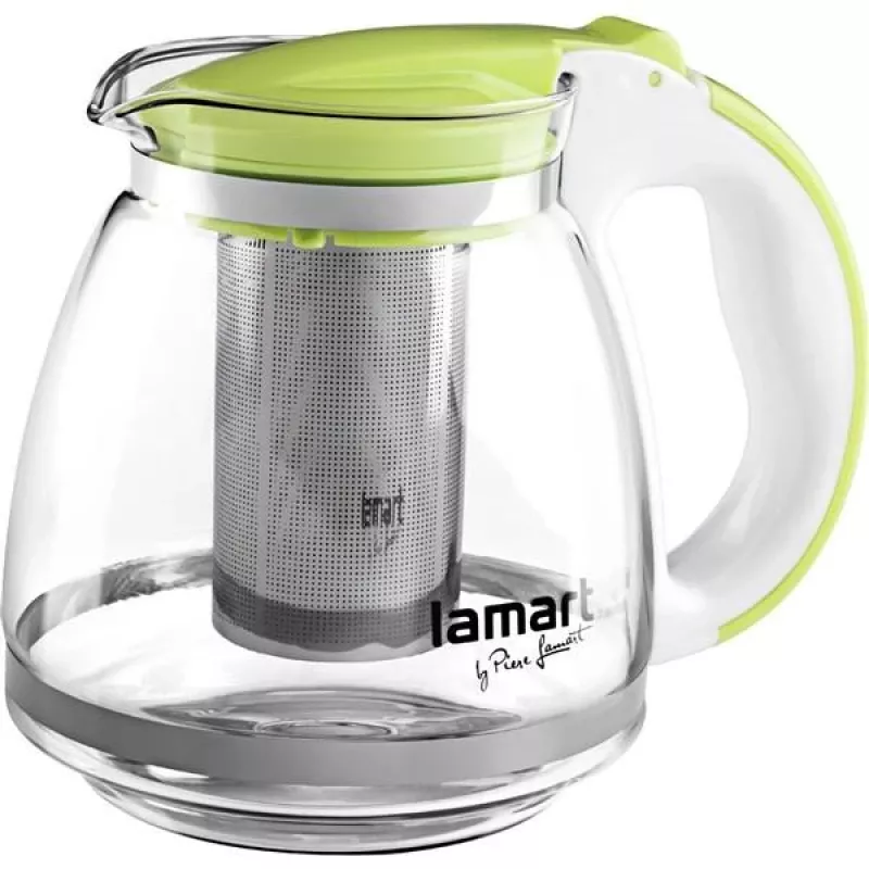 Infuser Glass Lamart LT7028 Green Transparent 13 cm Diameter 155 mm Height
