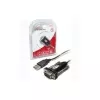 UNITEK Y-105 serial cable Black 1.5 m USB Type-A DB-9