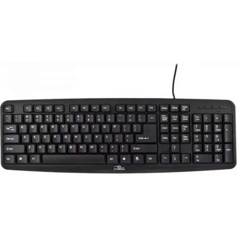 Titanum Tk102 Ps/2 Keyboard black US Qwerty