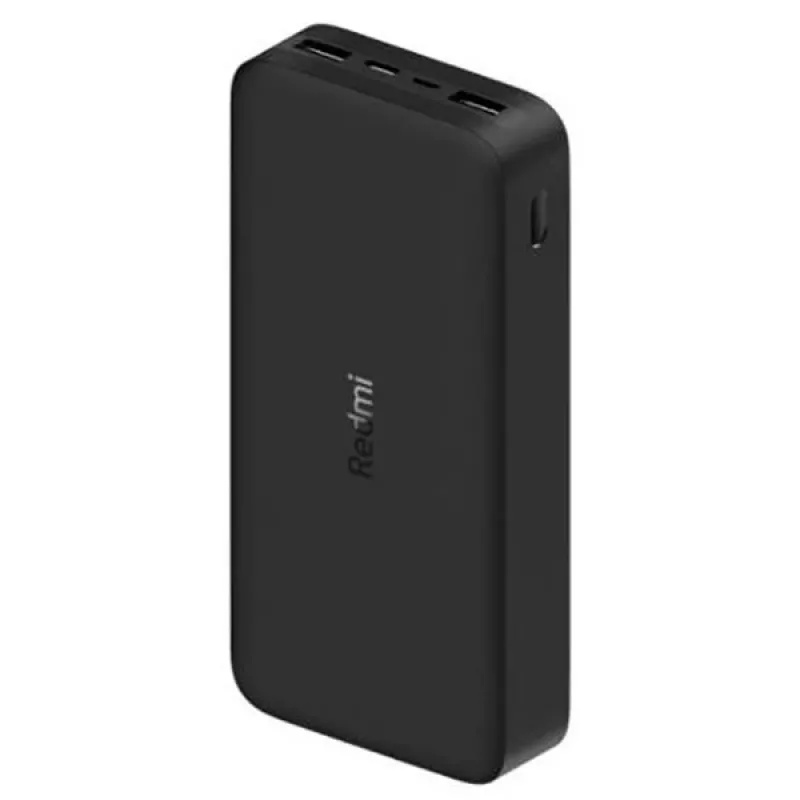 Xiaomi Mi 20000mAh Redmi Power Bank: 2 USB-a Port Rapid Charge Two Devices Simultaniously Dual Micro-USB/USB-C Input Port Portable Charger for Mobil