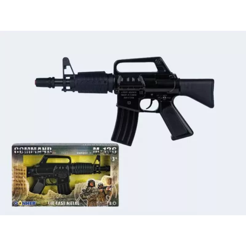 Toy machine gun Pulio model 155136/6 metal construction GONHER 136/6