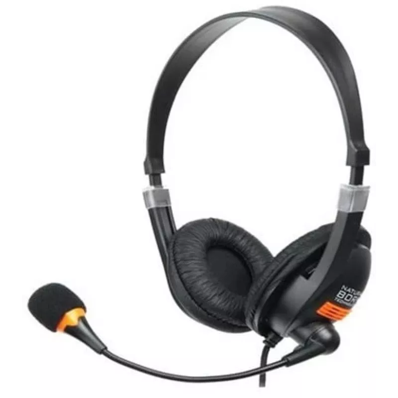 NATEC Drone Headset Wired headband Calls/Music Black, Orange