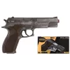 Toy dart gun Pulio Police gun metal GONHER 45/1 15545/1 — metal finish, single-shot toy firearm