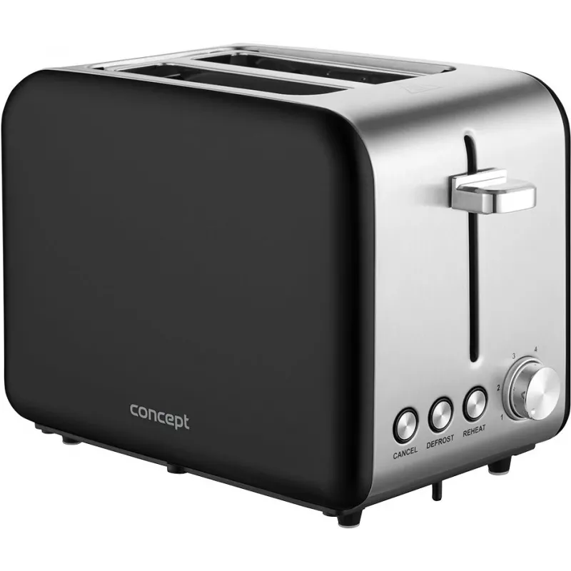 Toaster TE2052 Stainless Steel black