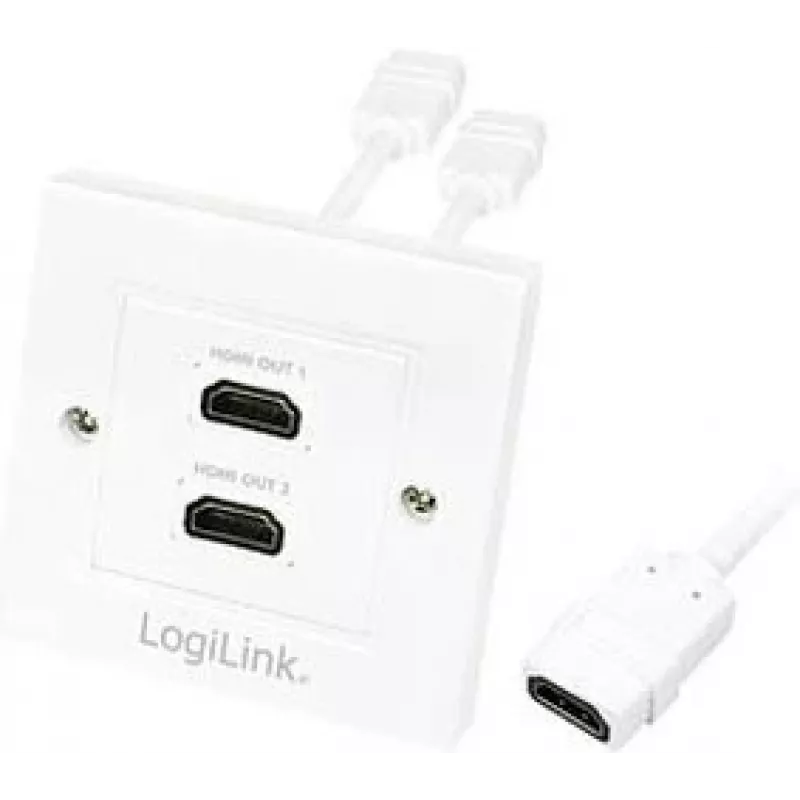 HDMI Cable LogiLink AH0015, Type A, Female to Female, White