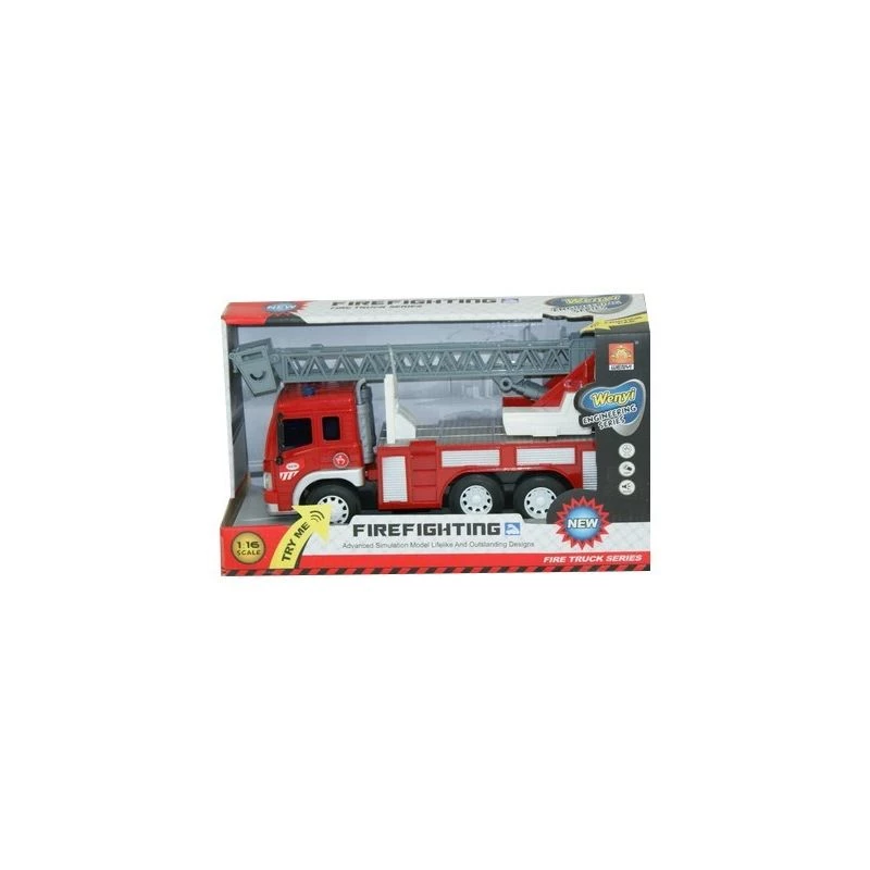 Madej fire service toy with sound and light model 071925 — mechanical play vehicle