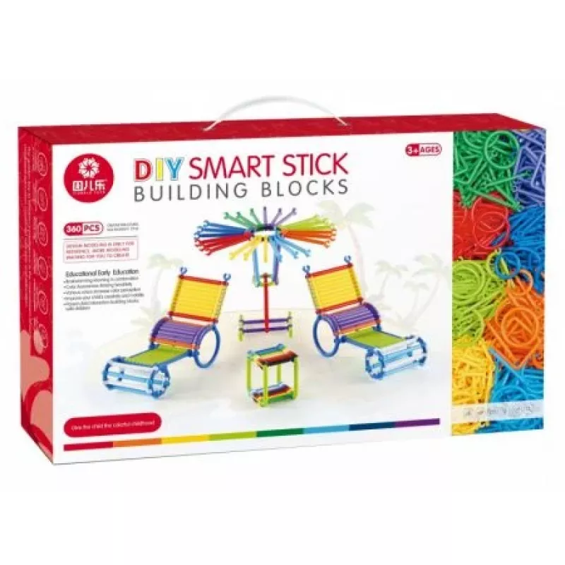 Building Blocks Set Ascato Blocks Sticks 360 elements in box