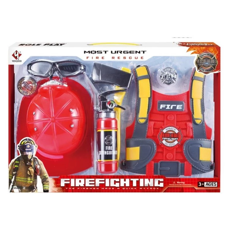 Role-play firefighter kit Ascato 111452 with realistic accessories and durable materials