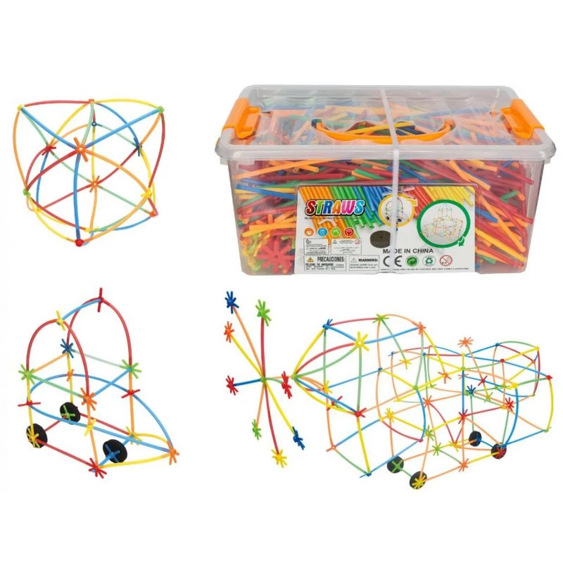 Building Blocks Ascato Askato Little Straws 1000 pcs — construction toy set, 1000 pieces