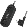 Power Extension LogiLink LPS262U 1.5m 2 AC Outlets Indoor Black