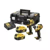 Cordless power tool combo kit DeWalt DCK2062M2T — 18V, DCD709 drill + DCF809 1/4 inch impact driver, 2×4.0Ah batteries, TSTAK II case