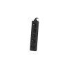 Lanberg PS0-05E-0300-BK Extension Cable 3 M 5 AC-Outputs Indoor Black (PS0-05E-0300-BK)