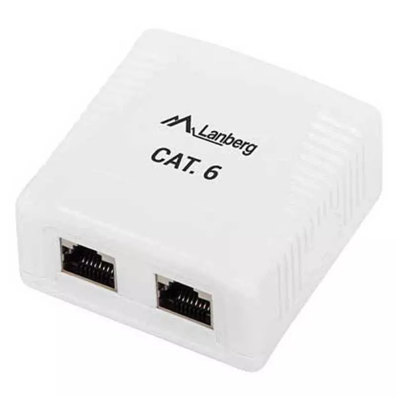 Lanberg OS6-0002-W Cable Interface/Gender Adapter 2 X RJ-45 White (OS6-0002-W)