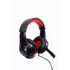 Wired gaming headset GEMBIRD GHS-U-5.1-01 — over-ear, 5.1 support, 20–20,000 Hz, 2 m cable, red/black