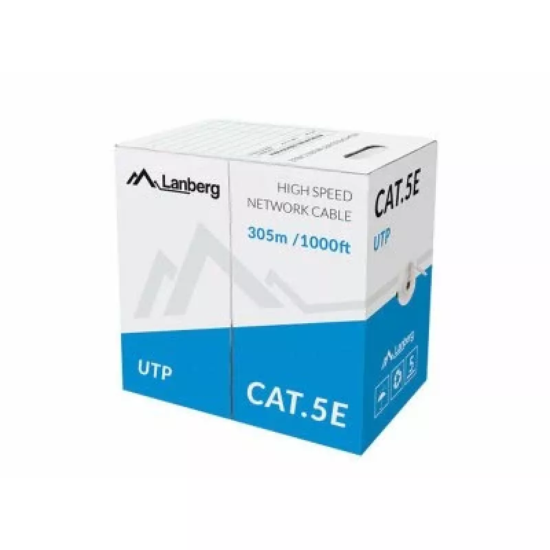 Networking cable Lanberg LCU5-11CU-0305-S U/UTP Cat5e 305 m Grey