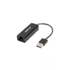 Network interface card LANBERG NC-0100-01 USB 10 Gbit/s, hot-swap, cable 0.15 m, black