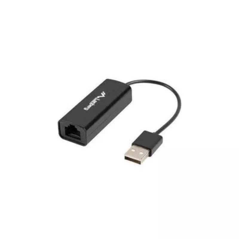 Network interface card LANBERG NC-0100-01 USB 10 Gbit/s, hot-swap, cable 0.15 m, black