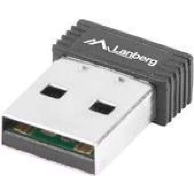 Wireless USB WLAN Adapter LANBERG NC-0150-WI — 150 Mbit/s, external 2 dBi antenna, black