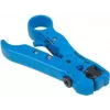 Cable stripper LANBERG NT-0102, plastic handle, protective insulation, replaceable blades, blue