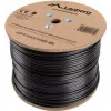 LANBERG networking cable Cat5e LCF5-21CU-0305-BK, F/UTP copper, 305 m, 24 AWG, PE jacket, black