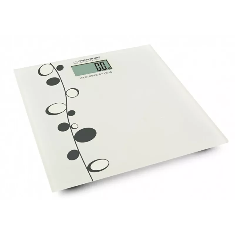 Personal bathroom scale Esperanza Zumba EBS005 - electronic, 180 kg, white glass