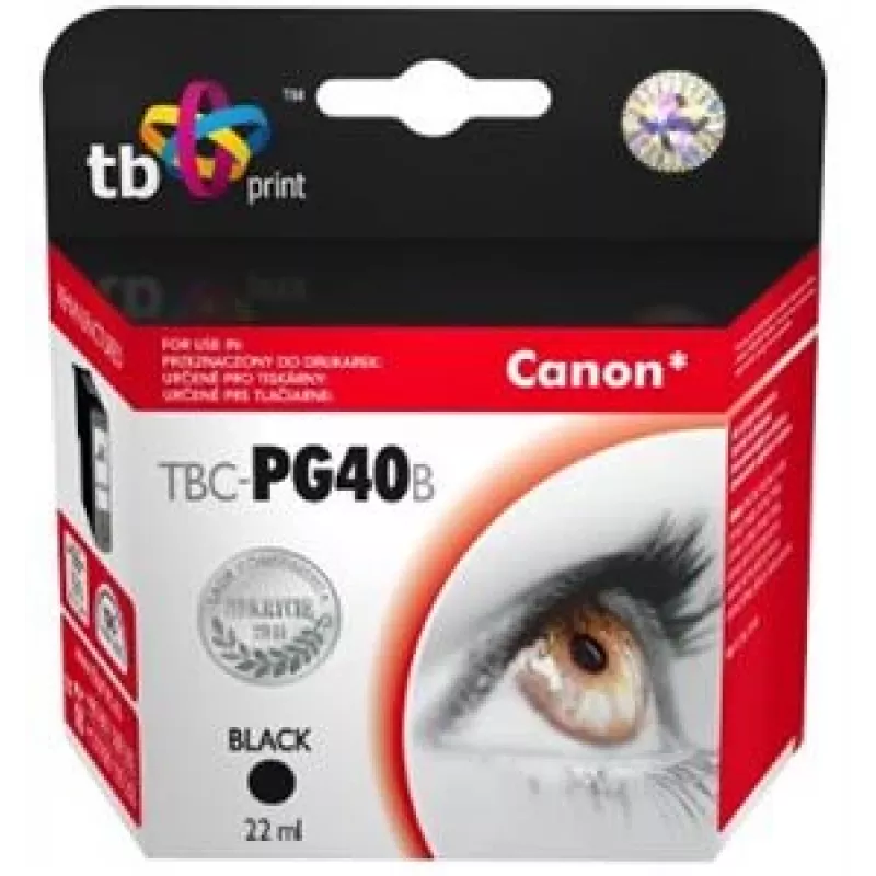Ink TBC-PG40B (Canon PG-40) Black remanufactured