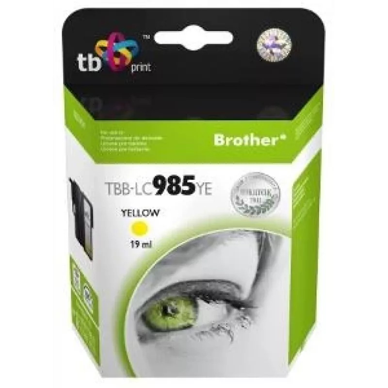 Ink. Cartridge TB Kompat. S Brother LC 985 YE 100% N