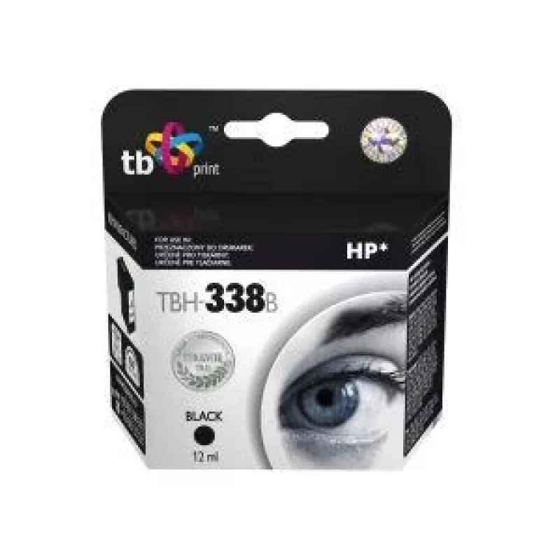 Ink TBH-338B (HP No. 338 - C8765EE) Black remanufactured